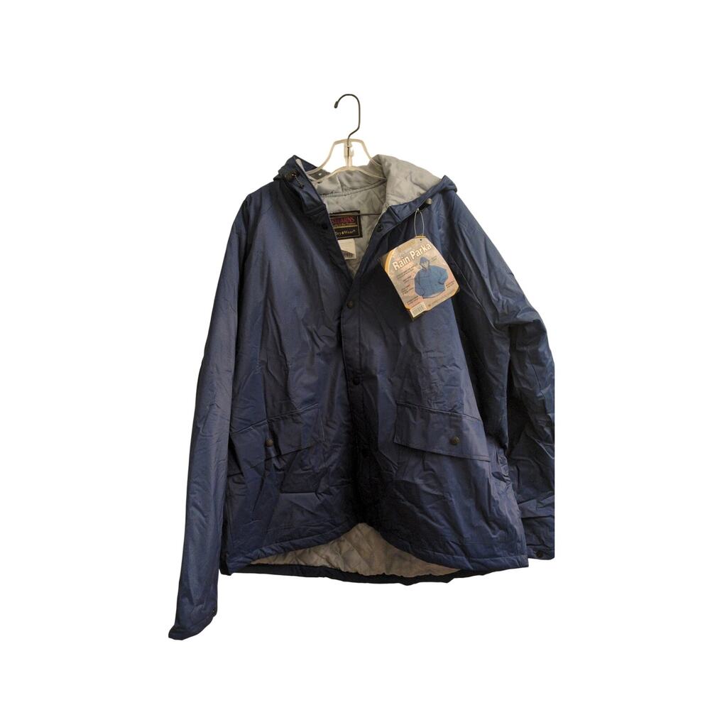 Stearns Men's Rain Parka - New with Tags, Size XL, Blue